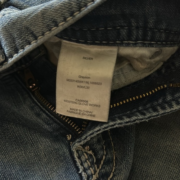Silver Jeans Grayson classic fit straight leg 30 Waist 32 Length - Picture 3 of 5
